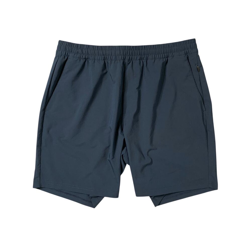 Fresh Clean Threads Shorts Mens L Large Navy Elastic Waist Unlined Activewear